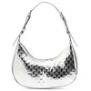 Image de MISAKO Misra petit sac à épaule avec bandoulière réglable et imprimé monogramme female - Misra Argenté 20x26x6 cm