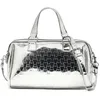 Image de MISAKO Misrine petit sac cabas avec bandoulière amovible et imprimé monogramme ED. female - Misrine Argenté 14x23x12cm