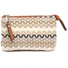 Image de MISAKO Tarvos Porte-Monnaie imprimé Jacquard avec Fermeture éclair Female - Tarvos Beige 9x14x3cm