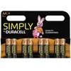 Image de Duracell - Pile Alcaline - AA x 8 - Simply (LR6)