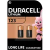 Image de DURACELL CR123 Piles au Lithium Haute Puissance (Lot de 2) 3V, CR123A