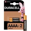 Image de Duracell AAAA Pile alcaline 1,5V, lot de 2 (LR8D425), conçues pour une utilisation dans les stylos numériques, dispositifs médicaux et lampess