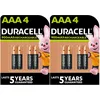 Image de Duracell Piles Rechargeables AAA, 900mAh - 8 Piles