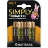 Image de DURACELL - Blister 6 piles Simply AA - LR06 en occasion ou reconditionné