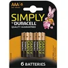 Image de DURACELL Pile Alcaline LR03/AAA 1,5V BL6 Simply