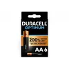 Image de Duracell Pack de 6 Piles AA Optimum, 1,5 V LR06
