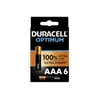 Image de Duracell Pack de 6 Piles AAA Optimum, 1,5 V LR03