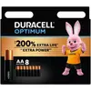 Image de Pile DURACELL LR06 AA Lot 8 piles OPTIMUM