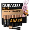 Image de Duracell Plus pilas alcalinas AAA (paquete de 8), 1,5 V, MN2400