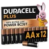 Image de DURACELL AA Plus Piles Alcalines (Lot de 12) 1.5V, LR06