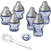Image de Tommee Tippee Biberon Kit Naissance pour Nouveau-né, Closer to Nature, Bleu et Décoré