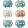 Image de Tommee Tippee Sucettes Anytime, 6-18 Mois, Lot de 6, Forme Orthodontique Symétrique, Silicone sans BPA