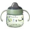 Image de Tommee Tippee Superstar Sippee, Tasse de Sevrage avec la Technologie INTELLIVALVE 100% Étanche et Anti-Secousse et la Technologie Antibactérienne BACSHIELD, 4m, 190 ml, Paquet de 1, Vert, 447826