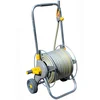 Image de HOZELOCK - Dévidoir Chariot Métal Pro 30 M (Ø 12.5 mm) : Dévidoir sur Roues 30M, Stable, Robuste avec son Tambour Métallique, Poignée de Traction Télescopique Souple et Confortable [2436R0000]