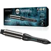 Image de REVAMP Volume and Wave Hot Brush, Brosse Chauffante Céramique pour créer du Volume et Ondulations, Anti-frisottis - Infusé d’Huiles Douce