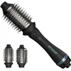 Image de REVAMP Volume & Style Brosse Chauffante 4 en 1   Sèche-Cheveux avec 2 Têtes Interchangeables pour Séchage, Volume et Brillance   Brosse Démêlante et de Coiffage