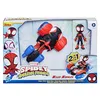 Image de Marvel Hasbro Spidey et Ses fantastiques Amis   Miles Morales et Techno-Racer, véhicule Convertible 2 en 1 avec Personnage de 10 cm, pour Enfants à partir de 3 Ans, F1945, Multicolore, Piccolo