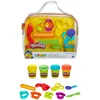 Image de Play-Doh, Mon Premier Kit avec 4 Pots de Pâte à Modeler et 9 Accessoires, pour Filles et Garçons dès 3 Ans, Jouets Préscolaires