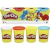Image de Play-Doh   4 Pots de Pate A Modeler - Multicouleur - 112 g chacun x 4 (448g)