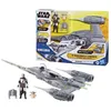 Image de Vaisseau The Mandalorians N-1 Starfighter figurines Grogu et Mandalorien de 10 cm jouet pour enfant dès 4 ans Star Wars Epic Her