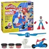 Image de Play-Doh Captain America coffret Moto tranchante avec figurine flexible 3 accessoires et pâte à modeler dès 4 ans Marvel