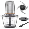 Image de Mini-hachoir KENWOOD CHP62.400S Easy Chop+ - 4 lames inox - 600 ML - 2 vitesses
