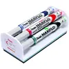 Image de Pentel Maxiflo Brosse + 4 Marqueurs à pointe conique moyenne Noir/Bleu/Rouge/Vert