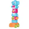 Image de TOMY E72727C Flapee Stakees Jouet pour Enfant Multicolore   Jouet éducatif de qualité supérieure pour Enfant   Réunit Une Voiture Jouet et des Jouets empilables   Animaux empilables à partir de 18