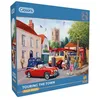 Image de Gibsons Puzzle de 500 pièces Touring The Town pour Adultes   Voitures Vintage Traditionnelles nostalgiques   Village Britannique   Campagne Durable   Planche 100% recyclée   Excellent Cadeau   Jeux