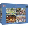 Image de Gibsons Puzzle 4 x 500 pièces : Fêtes de Village