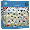 Image de Gibsons Brilliant Bees Puzzle de 1000 pièces | Fleurs naturelles d'insectes | Belle oeuvre d'art | Puzzle durable pour adultes et adolescents | Planche 100 % recyclée de qualité supérieure | Excellent