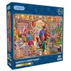 Image de Gibsons Santa's Sweetshop   Puzzle de Noël de 1000 pièces durable pour adultes   Planche 100 % recyclée de qualité supérieure   Cadeau idéal pour adultes