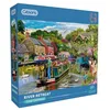 Image de Gibsons River Retreat Puzzle de 1000 pièces pour adultes   Scène paisible du canal de la campagne par Greg Giordano    uvre d'art relaxante au bord de la rivière   Puzzle durable de qualité supérieure