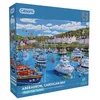 Image de Gibsons Aberaeron Cardigan Bay   Puzzle 1000 pièces   Bateaux du Pays de Galles   Puzzle durable pour adultes et adolescents   Planche 100 % recyclée de qualité supérieure   Cadeau idéal | Gibsons
