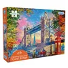 Image de Gibsons Clearing Skies Over Tower Bridge Puzzle de 1000 pièces Belle illustration colorée Skyline de Londres Puzzle durable pour adultes et adolescents | Planche 100 % recyclée de qualité supérieure