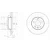 Image de DELPHI BG3415 2x Disque de frein Avant Ø282mm Hauteur: 55,5mm Épaisseur: 18mm Cercle de percage -Ø: 112mm Plein Compatible avec VW Transporter T4 Minibus 70B, 70C, 7DB, 7DK, 70J, 70K, 7DC, 7DJ