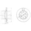 Image de DELPHI BG3794 2x Disque de frein Avant Ø240mm Hauteur: 38,9mm Épaisseur: 21mm Cercle de percage -Ø: 100mm ventilé Compatible avec HONDA Jazz II 3/5 portes GD, GE3, GE2 LOGO GA3 Jazz Berline GD CAPA