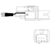 Image de DELPHI Sonde lambda ES10924-12B1 Sonde à seuil chauffé 1200mm Compatible avec VOLVO XC90 I 275 V70 II 285 S60 I 384 S80 I 184 XC70 Cross Country 295 V70 I 875, 876