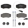 Image de DELPHI Plaquettes de freins Auto Arrière contact de signal d'usure inclus avec accessoires LP2054 Compatible avec NISSAN Cabstar F24M, F24W NT400 CABSTAR F24F