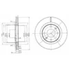 Image de DELPHI BG2387 2x Disque de frein Avant Ø266mm Hauteur: 27,4mm Épaisseur: 20,4mm ventilé Compatible avec PEUGEOT 206 3/5 portes 2A/C 306 3/5 portes 7A, 7C, N3, N5 Partner I Van 5, G 206 CC 2D