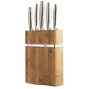 Image de Richardson SHEFFILED - Bloc avec 5 Couteaux de Cuisine : Office, utile, Chef, découper et Pain - Forme - Acier 13 C Finition Manche Toucher sensitif Tout INOX - 18 x 7.5 x 18 cm - INOX/Bois