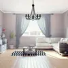 Image de Searchlight Lustre Maypole noir mat à 5 lampes