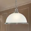 Image de Searchlight Suspension American Diner argentée satinée 1 lampe