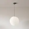 Image de Searchlight Suspension Atom, blanc opalin, verre, Ø 30 cm, E27