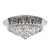Image de Searchlight Plafonnier Hanna chromé billes cristal verre 45 cm