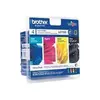 Image de Cartouche d'encre BROTHER Pack Multipack 4 Originales LC1100 (Noir + 3 Couleurs) - LC1100VAL