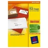 Image de 1400 étiquettes multi-usages blanches, format 105 x 42,3 mm (100 feuilles/cdt)