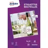 Image de Papier créatif AVERY 40 Etiquettes pour bouteille 12x9cm