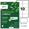 Image de AVERY - 1000 Étiquettes Autocollantes Blanches Personnalisables - 100% Recyclées - Format 99,1 x 57 mm - Impression Laser et Jet d'Encre
