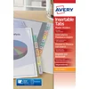 Image de Avery - 05614501 - Intercalaires à onglets avec bristols repositionnables en polypropylène - A4-12 touches - Blanc